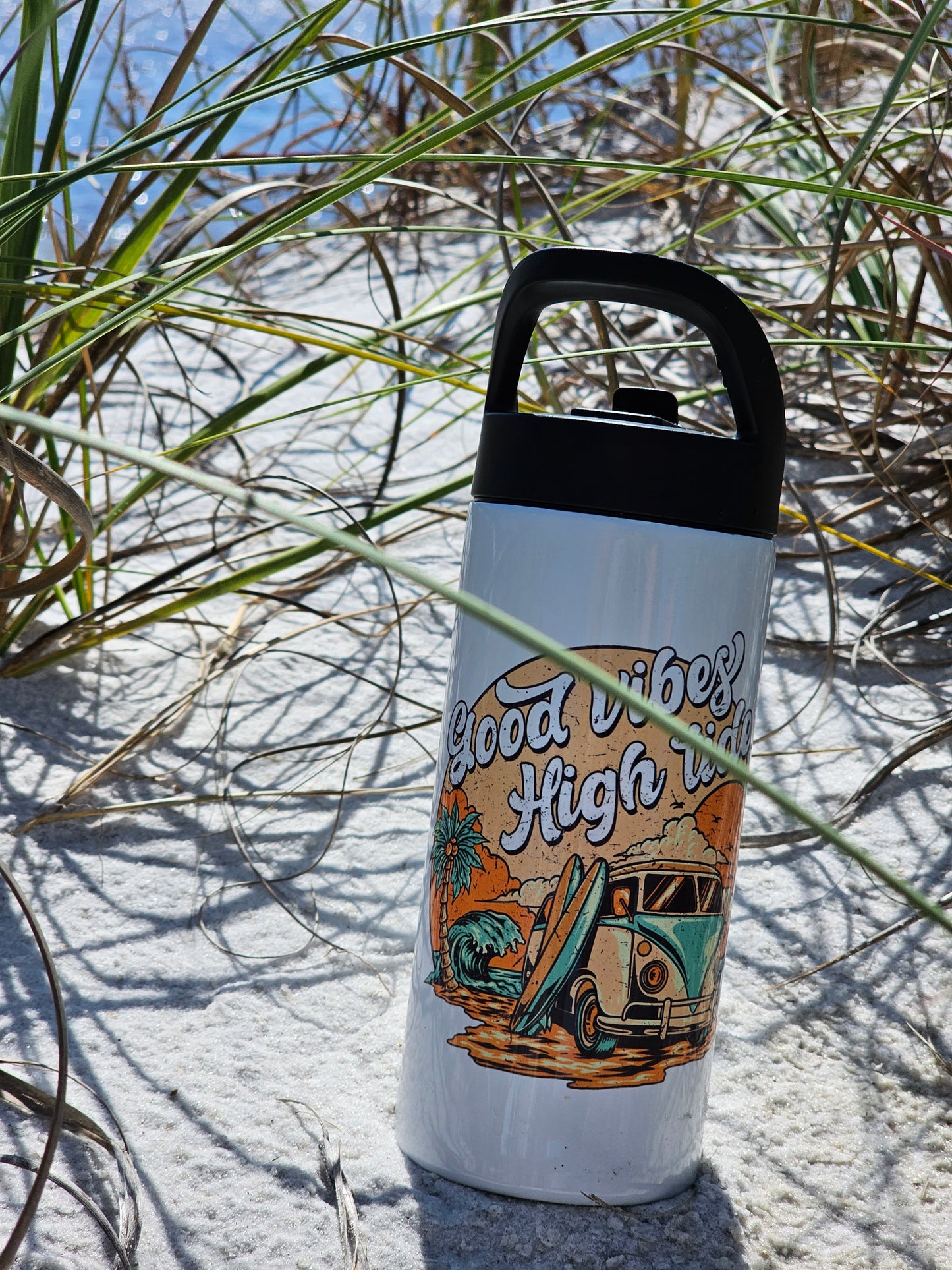 Kids Good Vibes High Tides 16 oz tumbler