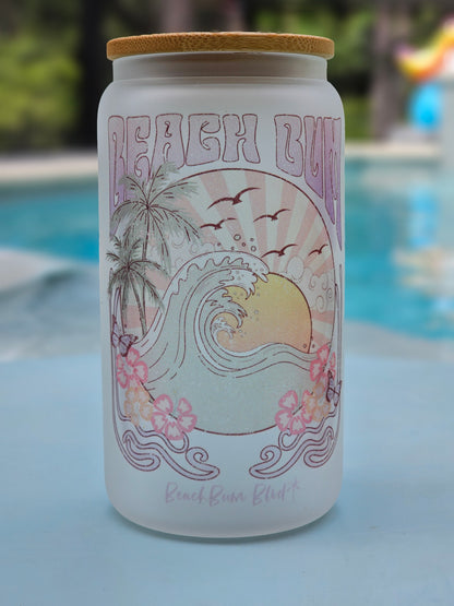 Avianna BeachBum 16 oz frosted glass